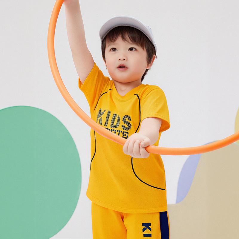 Kids' Quick-Dry Breathable Sports Set: Short Sleeve T-Shirt & Shorts for Soccer - Boys & Girls Summer Activewear