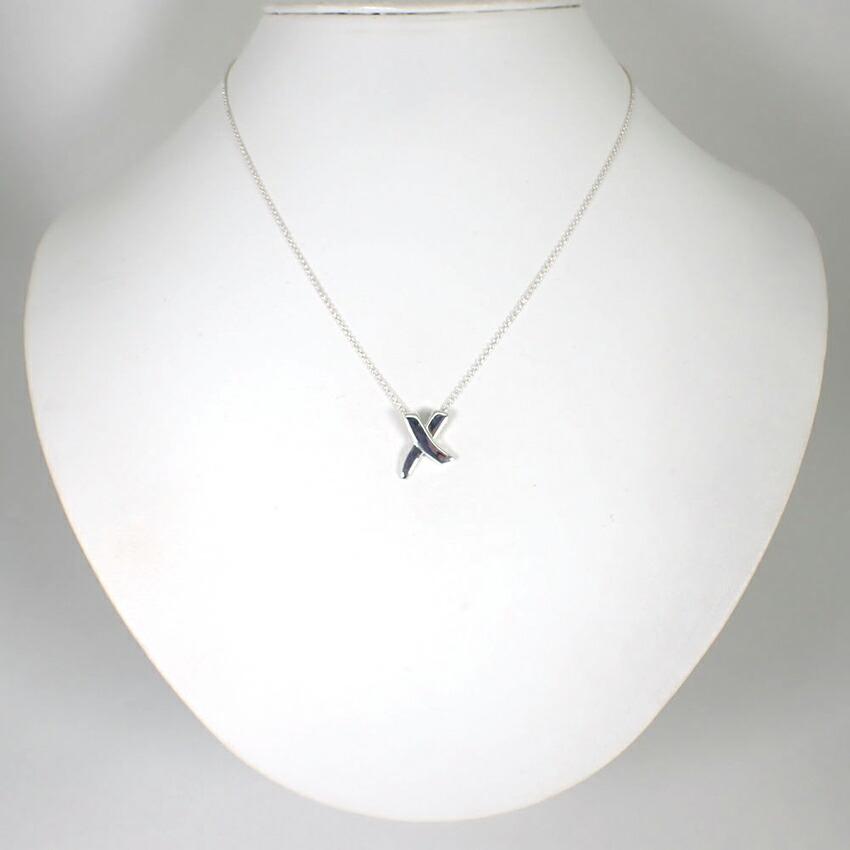 [Used] TIFFANY/Tiffany 925 Kiss Pendant/Necklace/g410-26