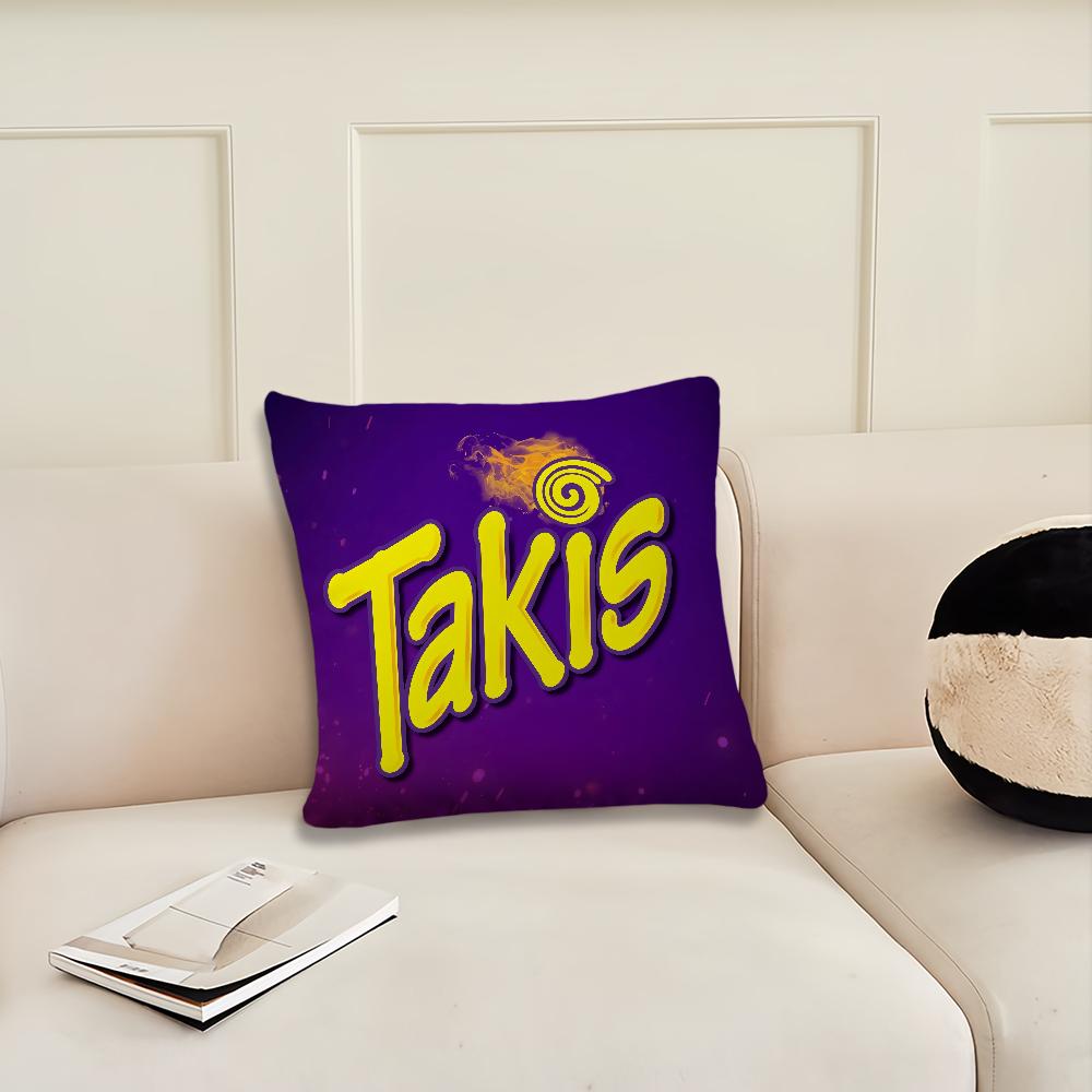 

Chili Pattern T-Takis Chips cushion cover Living Room Headboard Office Cushion Bedroom Cushion Sofa Nap Time Pillow Case 22x22Inch