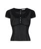 Leijeumiya One Sheer Blouse [Black]