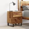 VidaXL Bedside Table Old Wood 40x35x50 Cm Engineered Wood 857436