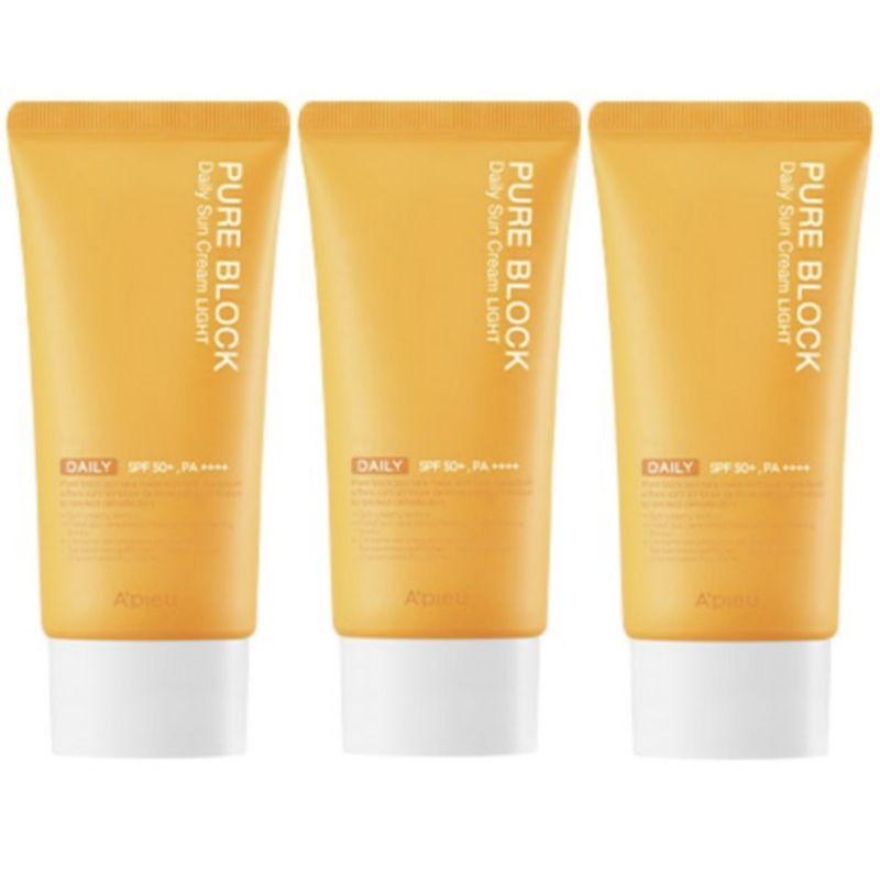 A'PIEU Pure Block Natural Daily Sunscreen Light SPF50+ PA++++ 50ml