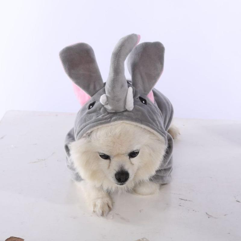 Dog Clothes, Elephant Party Transformation Outfits, Pet Clothes, Cotton-padded Clothes, Four-legged Autumn and Winter Outfits
