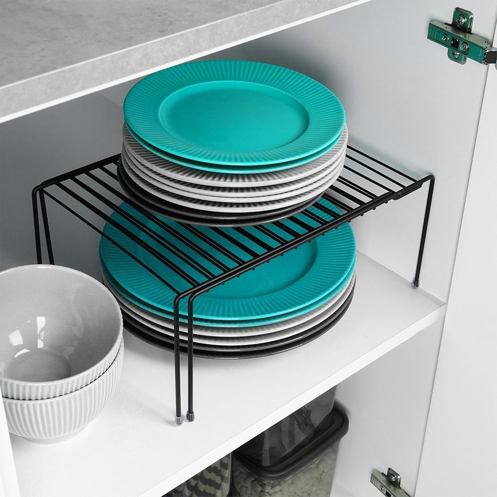 Metal Kitchen Shelf for Countertop, Cabinet Shelf, Extendable Organizer Stand