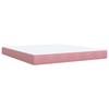 Storage Bed with Headboard Pink 180 X 200 Cm Velvet