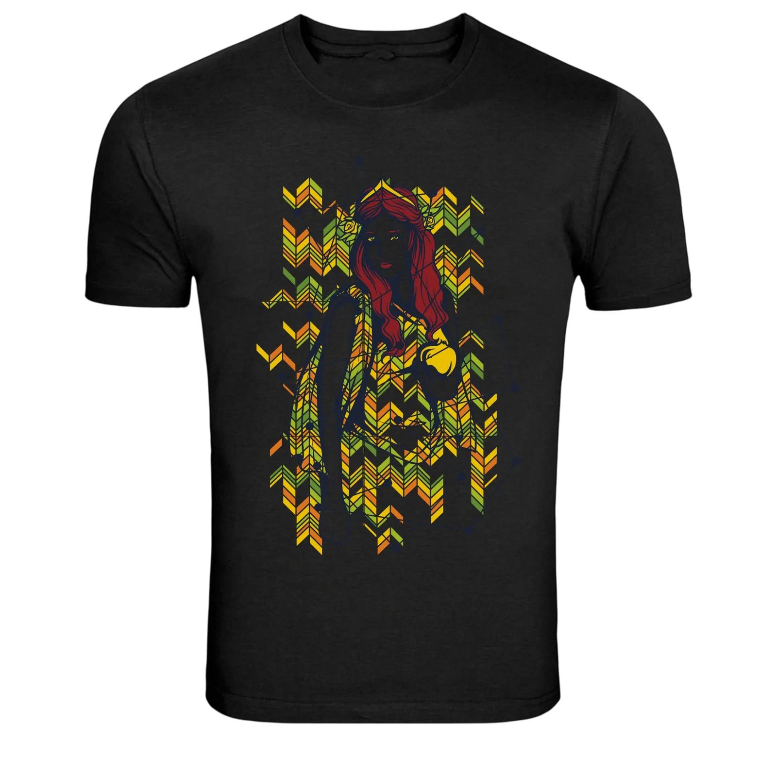 Tribal Woman Arrow Pattern Artistic Graphic T-Shirt XL