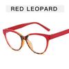 Fashion Stylish Eyeglasses Women Cat Eye Shape Blue Light Blocking Glasses for Women European American Decorative Glasses