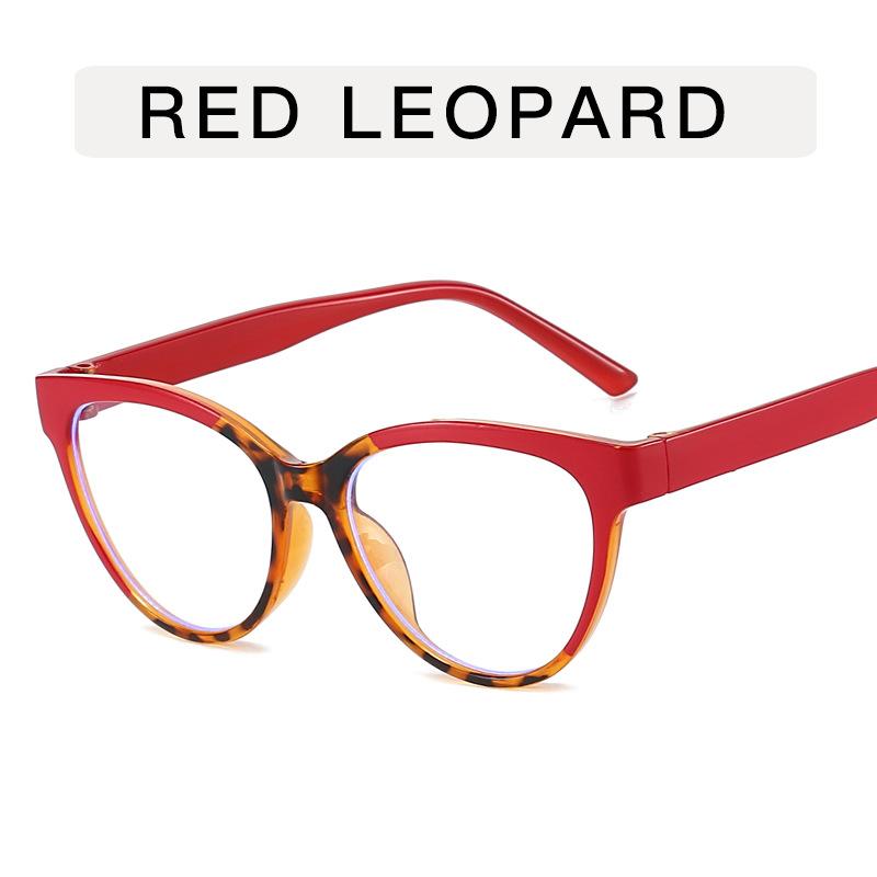 Fashion Stylish Eyeglasses Women Cat Eye Shape Blue Light Blocking Glasses for Women European American Decorative Glasses