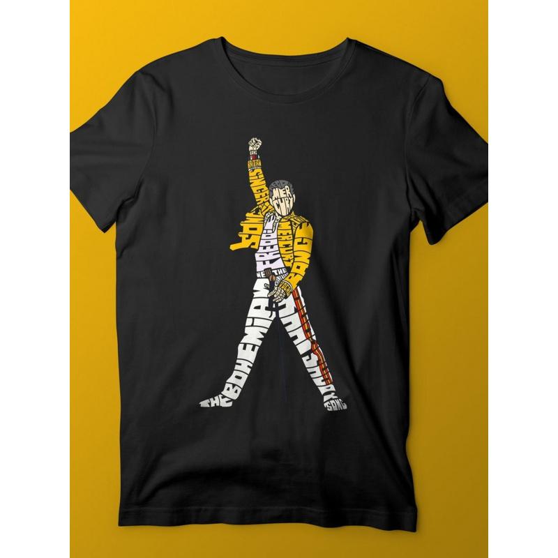 Freddy Mercury T-Shirt from Hotmerchuk, a Stylish Printed Tee for Men