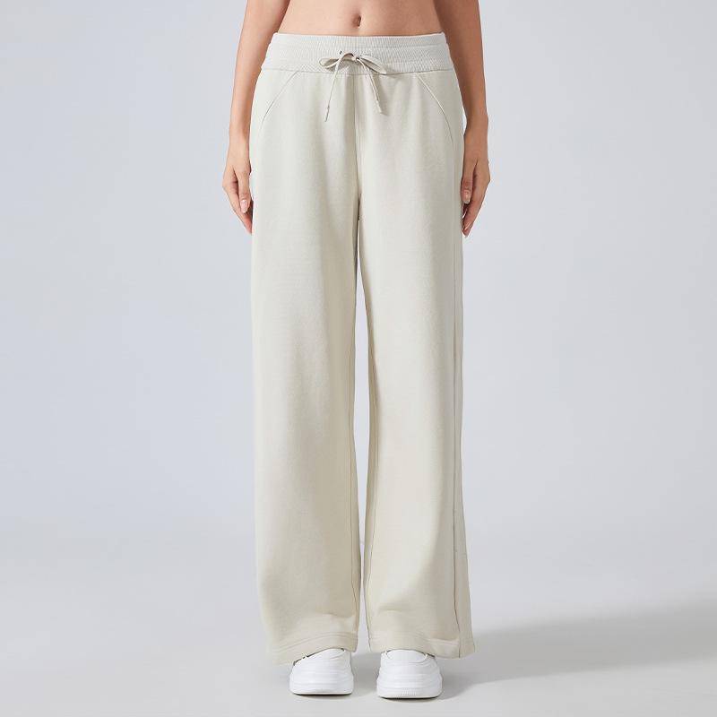 Autumn and winter versatile straight fitness sweatpants commuter drape loose casual yoga trousers women