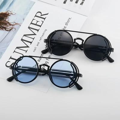 PC Sun Glasses Punk Double Spring Leg Glasses Fashionable and Trendy Sunglasses