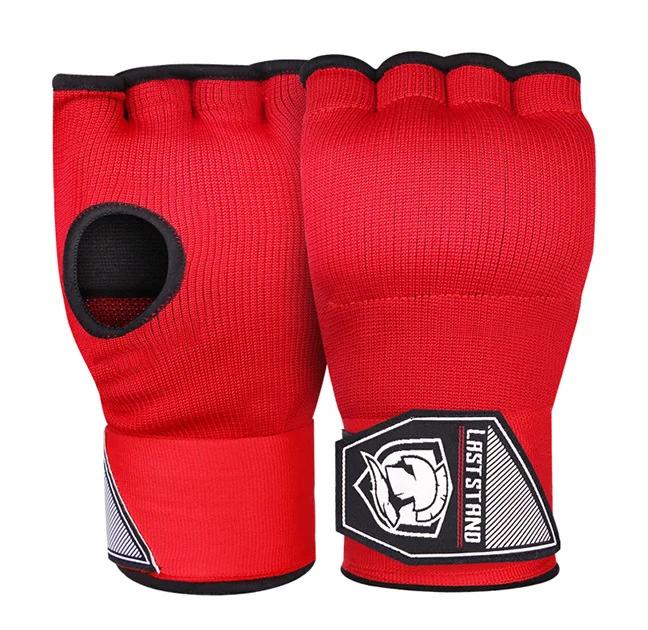 1 Pair Boxing Hand Wraps Inner Half Finger Gel Boxing Gloves With Long Wrist Strap for Unisex Karate Equipment Protective Gloves