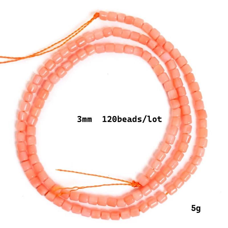 Natural Cylindrical Coral Bead Irregular Isolation Loose Beads for Jewelry Making DIY for Charms Bracelet Necklace Accessories