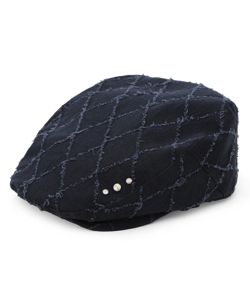 Eondeokeonteulolseutyudio Studded Classic Hunting Cap Drive Hunting / Triple R Stud / Navy Dia