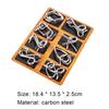 8Pcs/Set Metal Wire Puzzle Educational Montessori IQ Carbon Steel Mind Brain Teaser Stress Reliever Toys