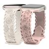 Y2k Trendiges Rosen-Relief-Silikonarmband für Apple Watch 10 9 8 7 6 5 4 3 2 Armband 44mm 45mm 46mm 49mm 42mm 40mm Uhrenarmband