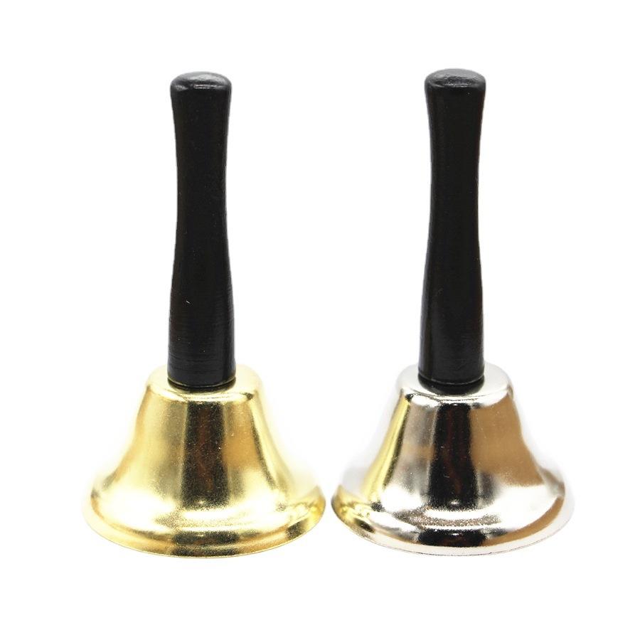 Hand Cranked Bell Metal 65mm Call for a meal bell Counter Shopkeeper Doorbell Christmas Bells for Front Entrance Home Decor