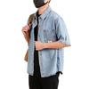 Camicia Maniche Corte Uomo Estiva Nuova Larga Casual Camicia Abbigliamento da Lavoro Giapponese Mezza Manica