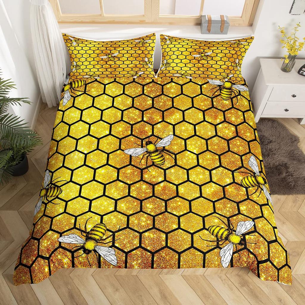 Cyan Red Geometric Patterns Printed Duvet Cover Bedding Stereoscopic Dense Hole Queen Size Duvet Cover Bedroom Decoration Women