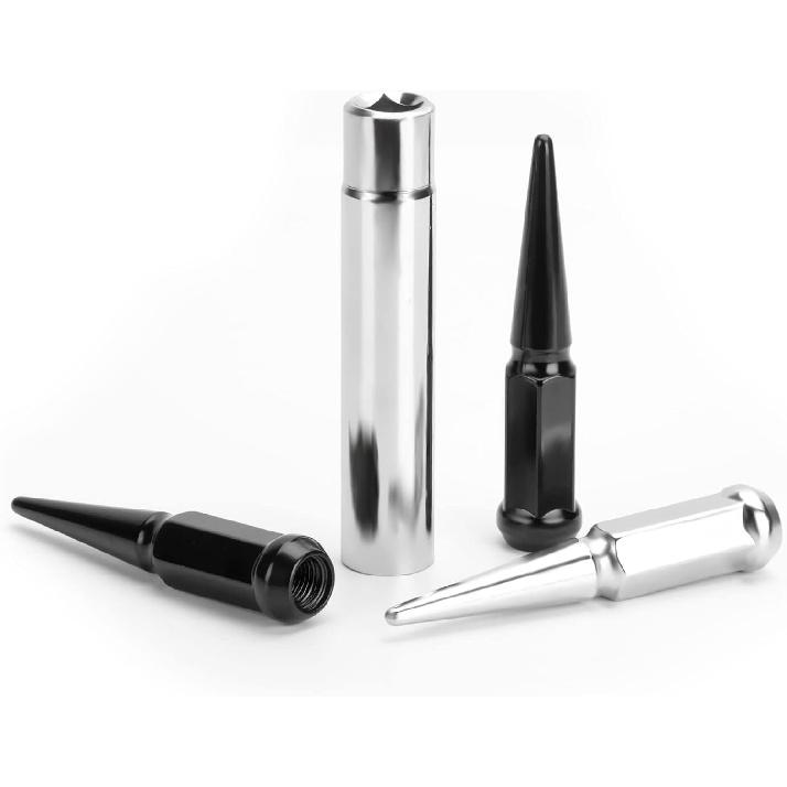 Spike Lug Nuts Socket Key, Stripped Lugnut Remover, 19Mm Hex Universal Drive Spike Lugnuts Socket Tool With 5" Tall, Compatible With
