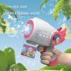 Electric Bubble Machine Flashing Light Music Automatic Bubble Blower Soap Water Bubbles Maker Gun for Children Kid Outdoor Toys