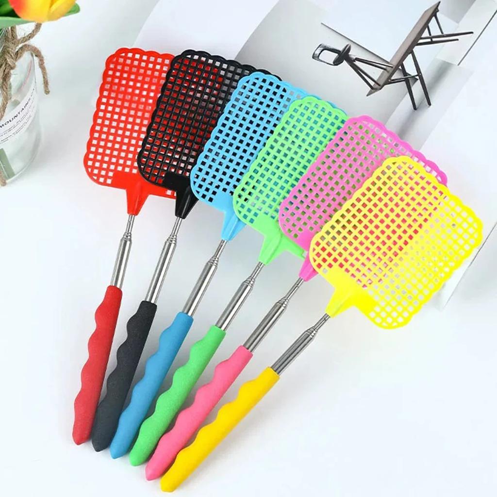 1pc Retractable Plastic Fly Swatter -Efficient Mosquito Eliminator for Home & Outdoor -Summer Essential, Beach&Travel Accessory