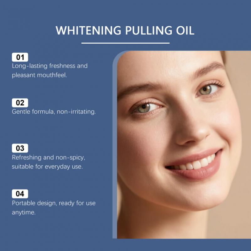 Coconut Oil and Mint Pulling Mouthwash - Tongue Scraper Included