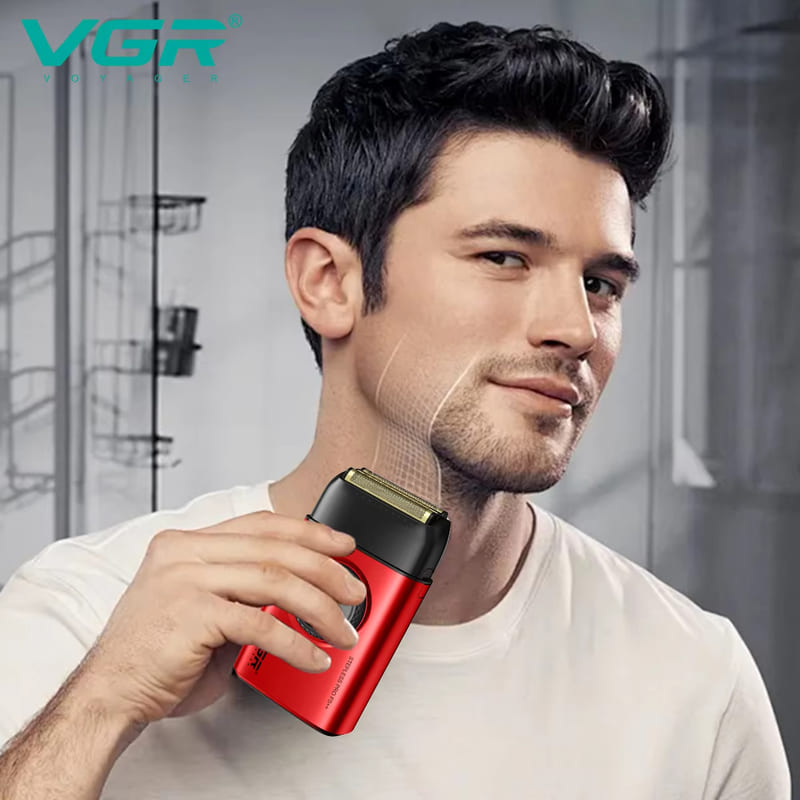 Reciprocating Household Shaver with High-speed Motor, Digital Display and Rechargeable Professional Electric Shaver for Men  Safe and Skin-friendly