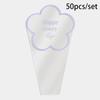 50pcs Transparent Flowers Packaging Plastic Bags Portable Bouquet Wrapping Paper  Florist