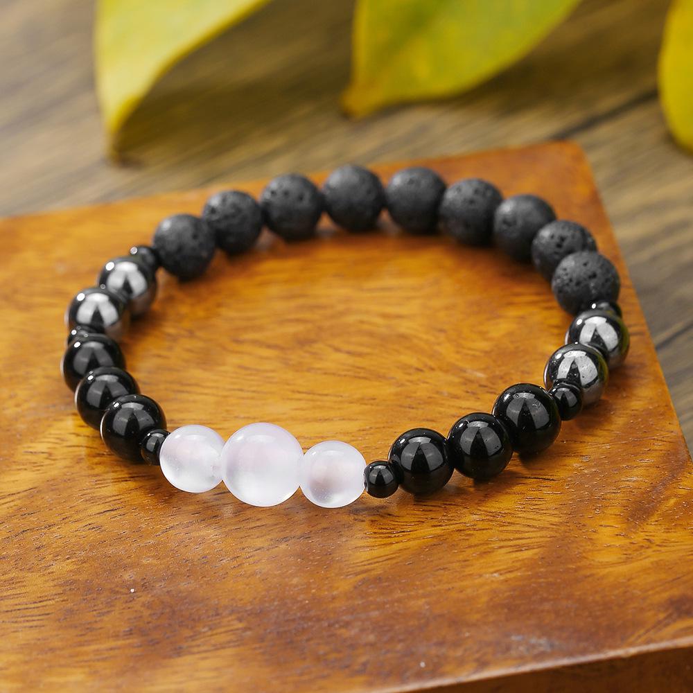 Bracelet Élastique Tigre Oeil en Cristal Européen, Bijoux en Perles de Pierre Naturelle