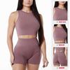Yoga Clothes Women's Suit, High-end Sense Summer Gathering, Showing Chest, Slim and Thin Fitness, Running Yoga Two-piece Set