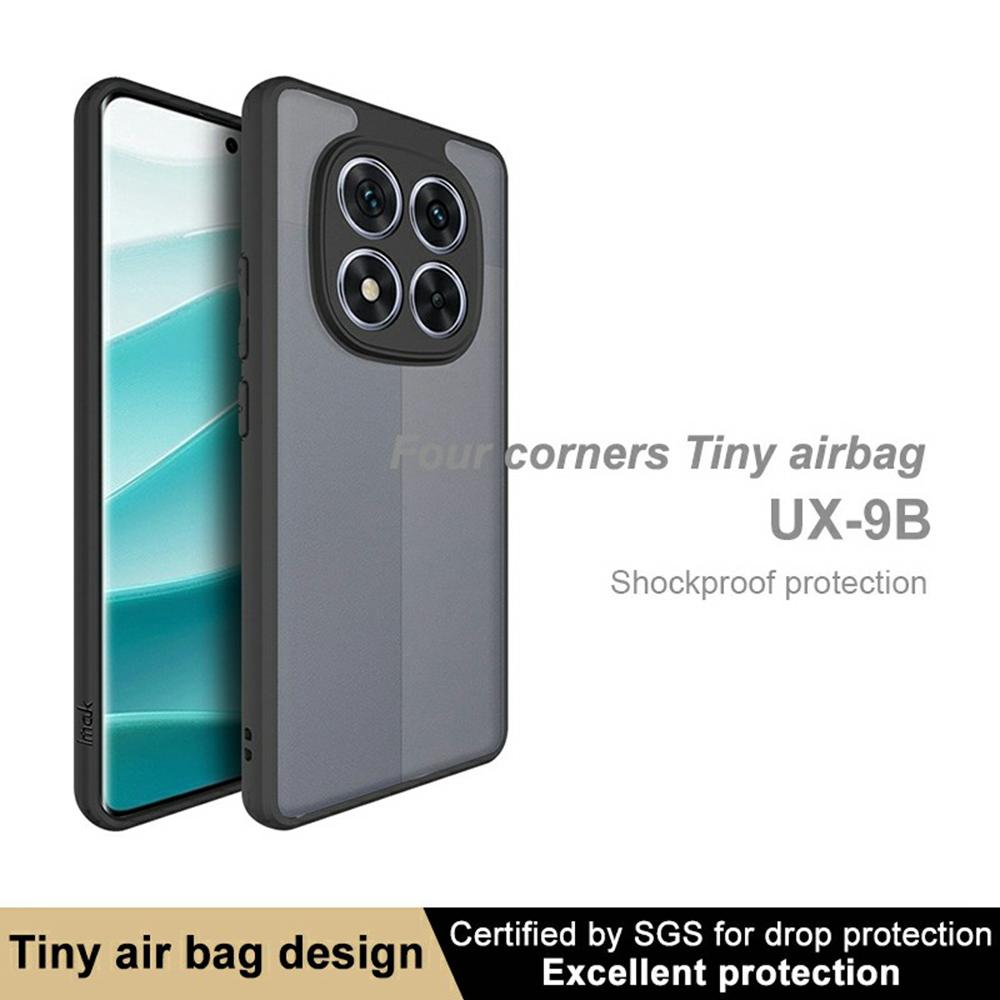 IMAK UX-9B Series For Xiaomi Redmi Note 14 Pro 5G/Poco X7 5G Case Tiny Airbag PC+TPU Matte Phone Cover