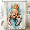 3D Printed Waterproof Shower Curtain featuring a Vibrant Lobster Design for Bathroom Decorations Perfect Gift Idea