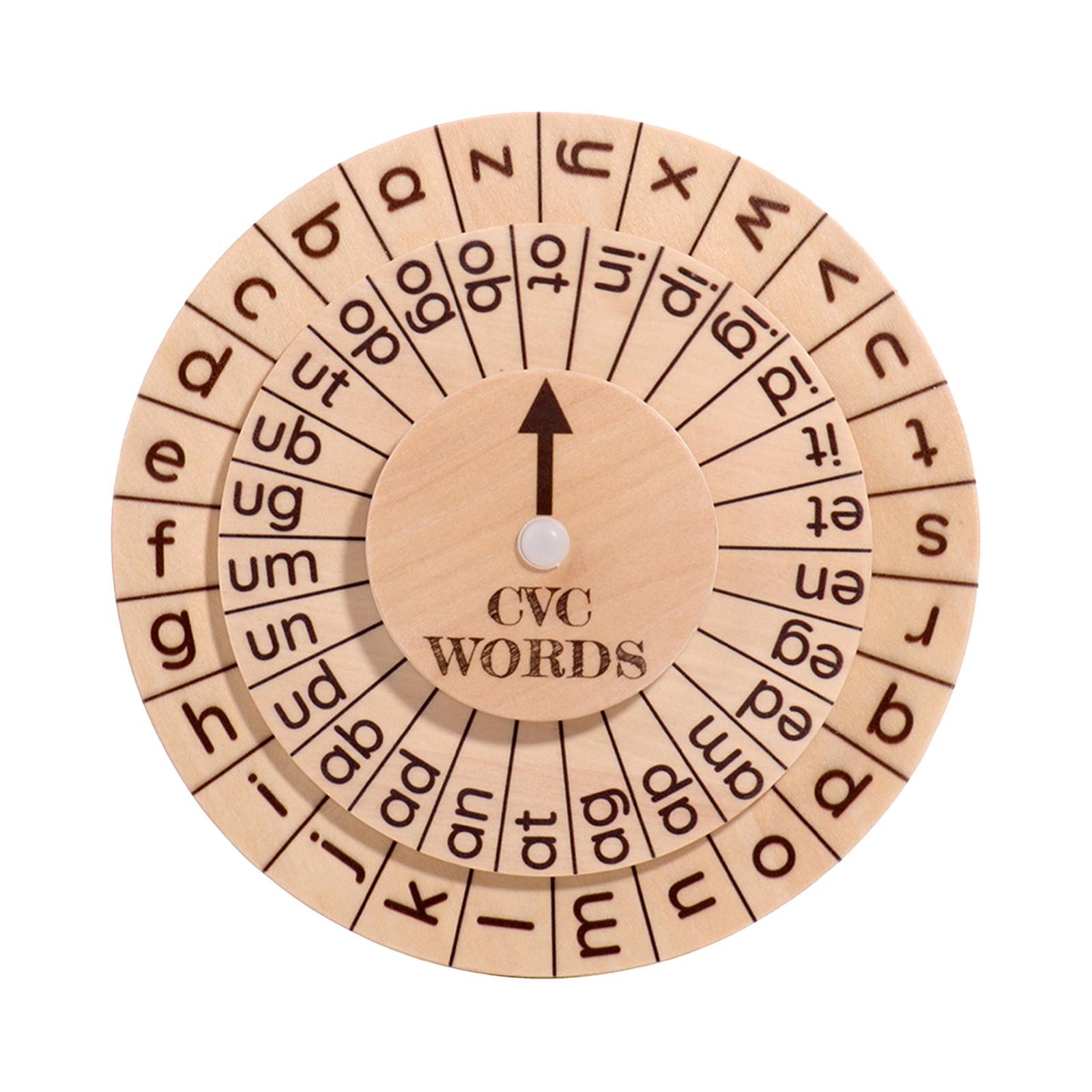 

CVC Spelling Word Game Visual Flashcard Learning Carousel Early Education Learning Essentialsble, Игрушки для раннего образования(1шт) One Size белый