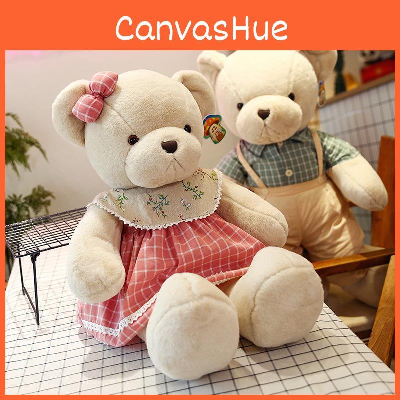 Bear Cute Plush Toy Soft Cartoon Stuffed Animal Kids Birthday Decoration Gift