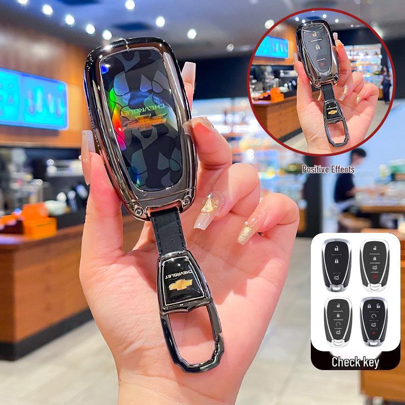 Compatible Key Cover for Chevrolet Malibu XL, Orlando, Cruze, Trax, Trailblazer - Full Coverage Shell