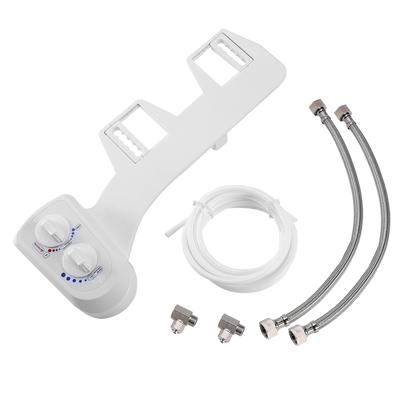 Hot/Cold Nozzle Non-Electric Toilet Bidet Wash Attachment for Water Spray Bathroom Seat