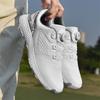 Golf Shoes Men and Women Couple Comfortable Waterproof Automatic Knob Telescopic Shoelaces Non-slip Fixing Nails Outdoor Sneakers