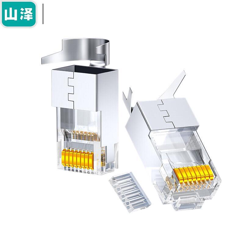 SAMZHE Cat6a Shielded RJ45 Connectors (50-Pack)