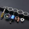 Auto Keychain Collection: Shock Absorber, Rotor, Wheel Hub, Gearbox, Turbocharger Pendants