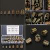 80pcs M4M5M6M8M10 Zinc Alloy Screw In Type Hex Drive Threaded Furniture Insert Nuts Set