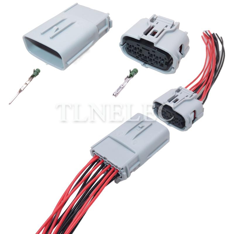 13 Pin Way Miniature Sealed Connector with Wires Car Wire Harness Sockets 90980-12716 90980-12326 6188-4914 6189-1092
