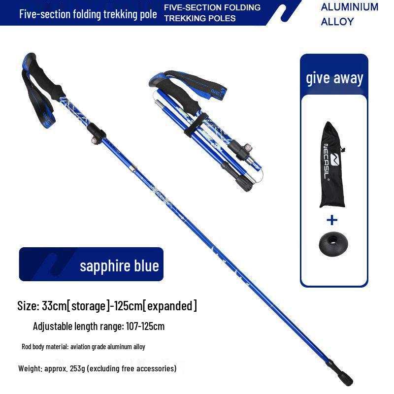 Aluminum Telescopic Hiking & Trekking Poles, Folding Walking Sticks N82