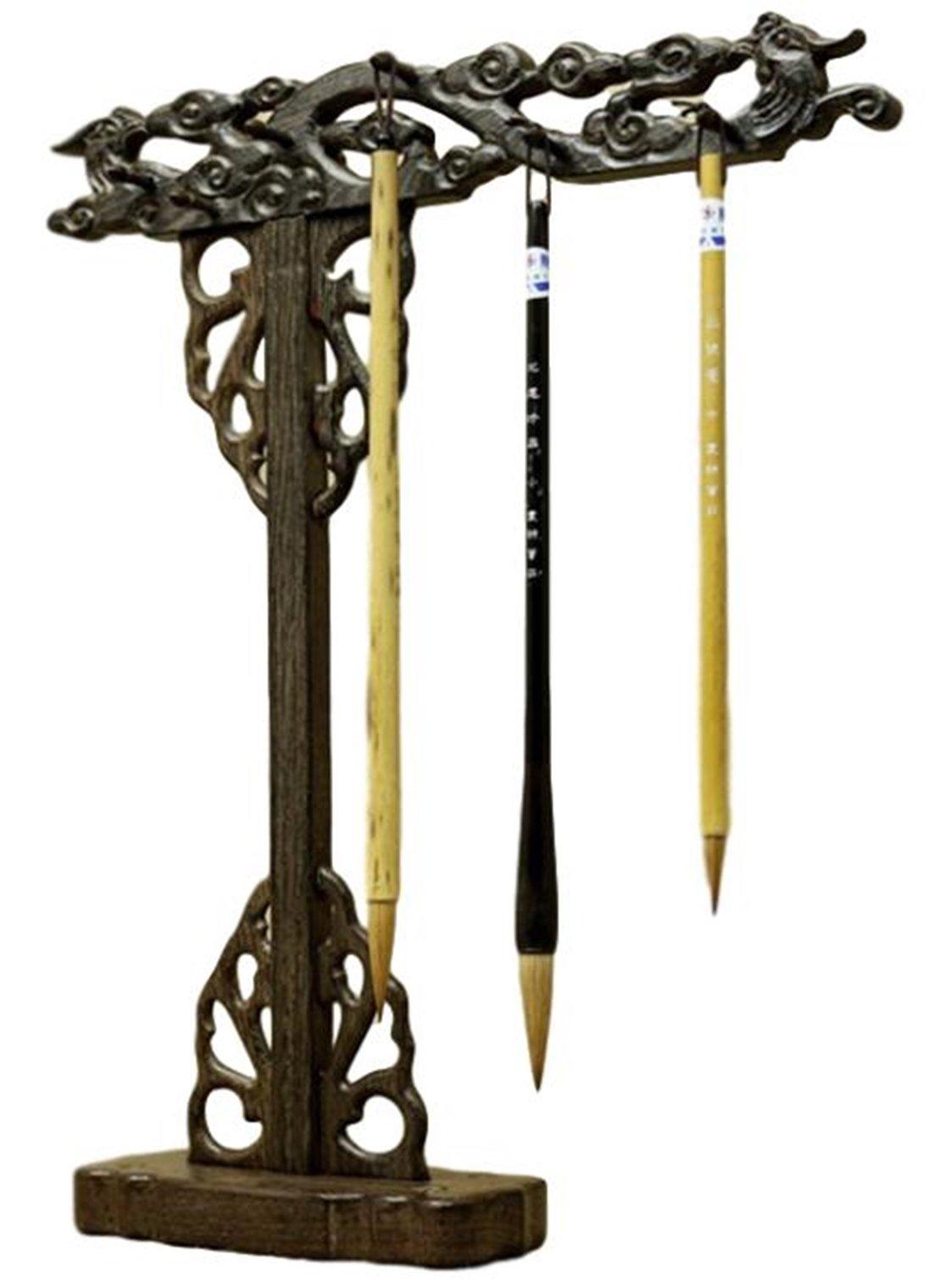 

Деревянная кисть для каллиграфии для легкой сборки, вмещает 12 держателей/подставок, для начинающих, (Перевернутая L-образная, Кисти)