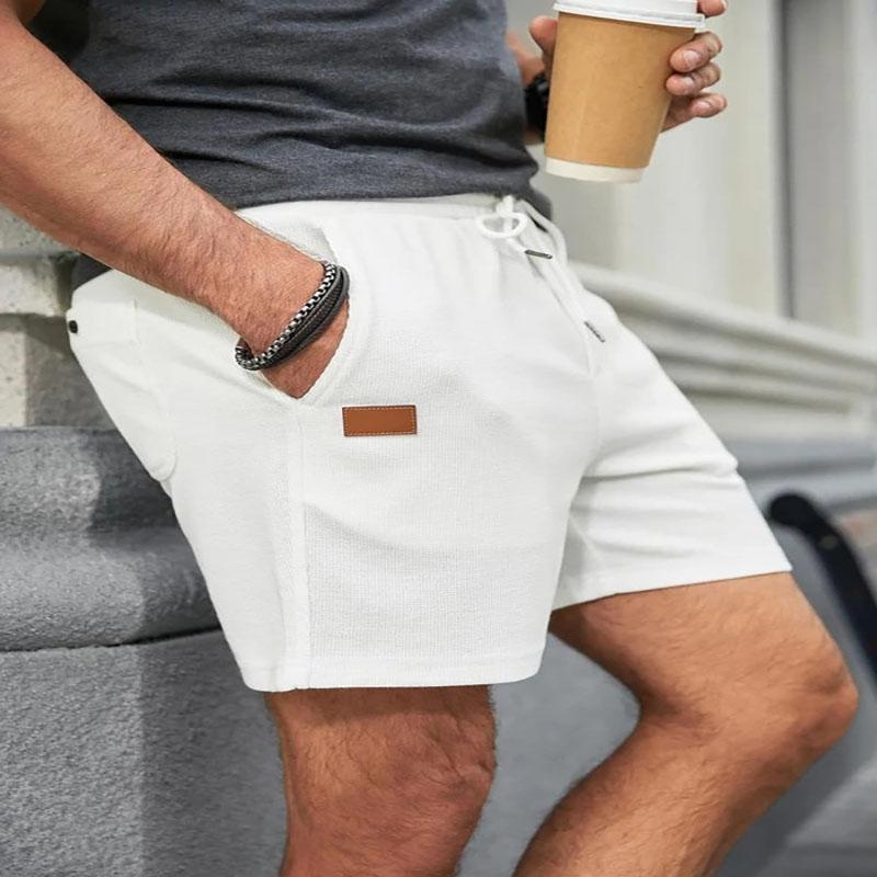 Summer Solid Color outdoors sport Shorts breathable loose Fitness training short pants Men's sweatpants