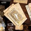 Yanji Retro Journal Material Pack: 100 Sheets - 4 Types Available
