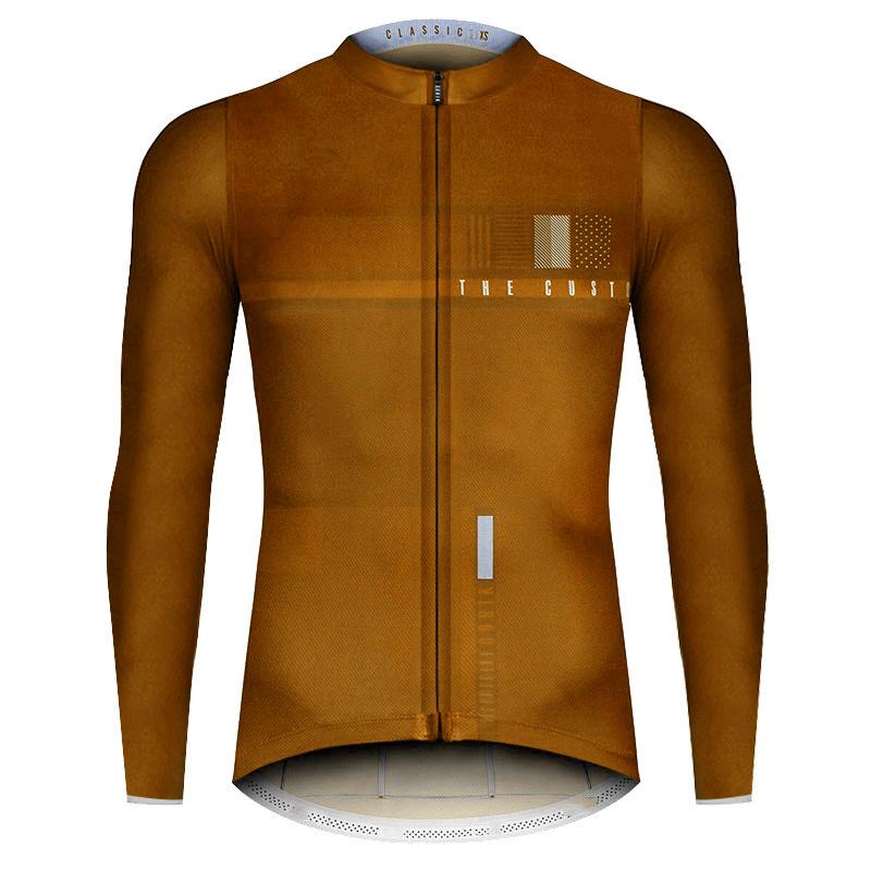 Neues Frühling Herbst Herren Fahrradtrikot Langarm MTB Sport Reitshirt Schnelltrocknend Radsportbekleidung Jacke Maillot Ciclismo