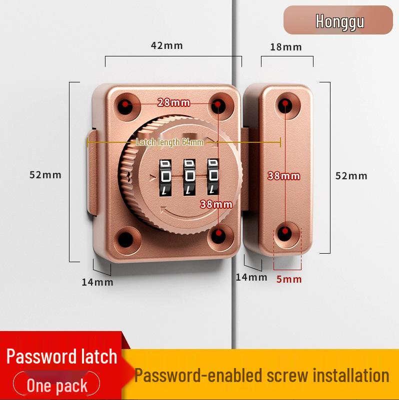 Punch-Free Anti-Theft Double-Open Cabinet & Drawer Lock