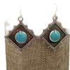 Trendy Turquoise Bohemian Women's Dangle Earrings - European & American Style