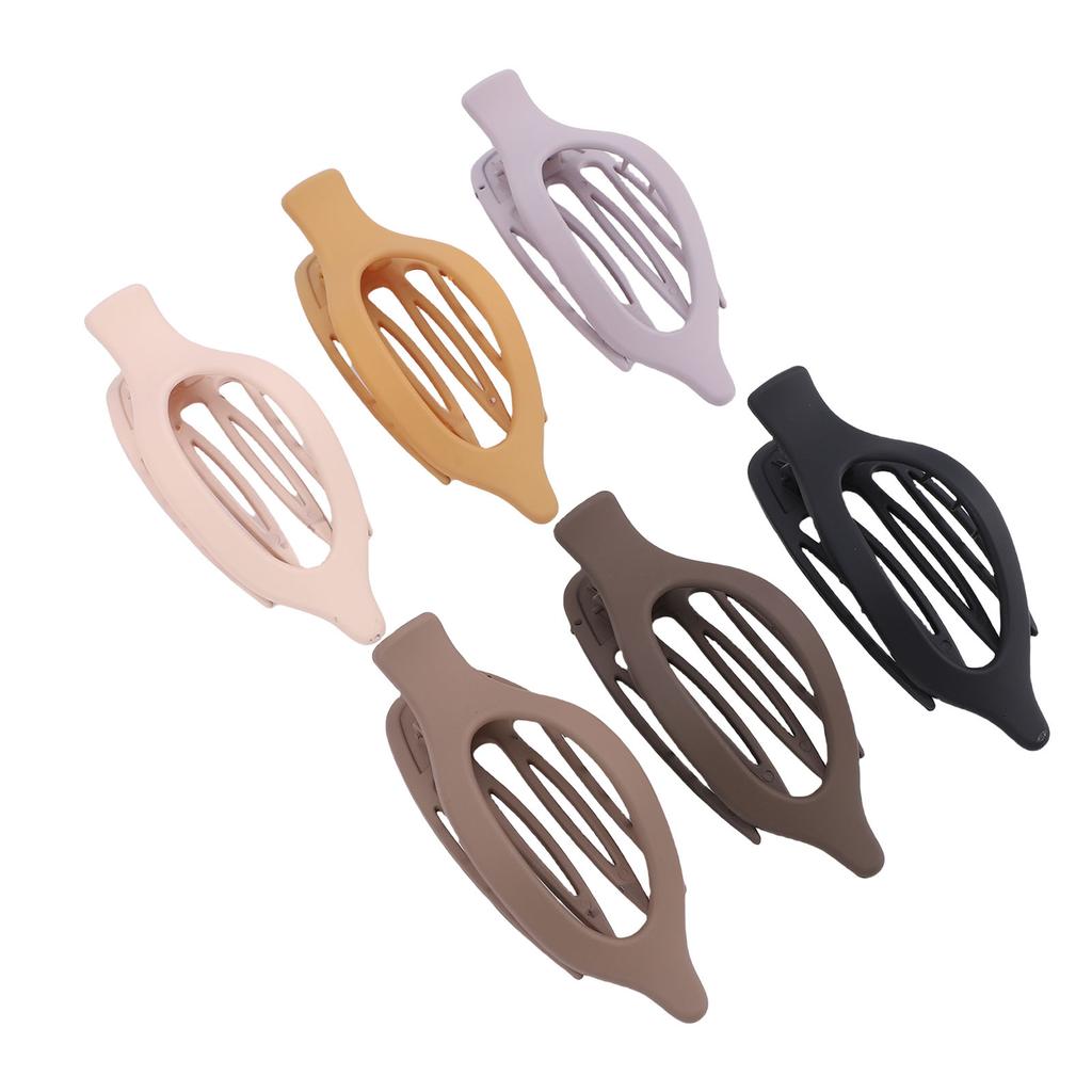 6 PCS Flat Hair Clips Strong Hold Duck Billed Lay Down Claw Clips Lightweight for All Hair Types B Style Pointed Duck Billed Clips